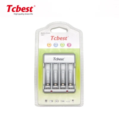 Factory Direct LED Smart AA AAA Ni-MH/Ni-CD Battery Charger for Indoor Use with CE and RoHS