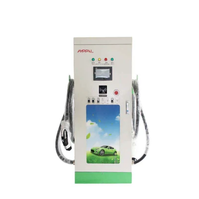 Amppal EV Charger with Dual Guns CCS 60kw-240kw Upright Charging Gun DC Fast Charger EV Charger