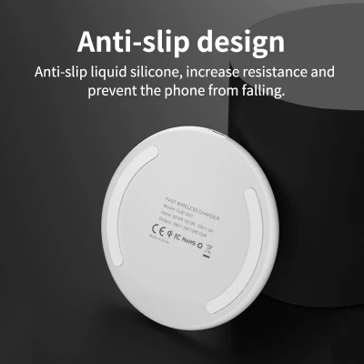 Qi Certified Wireless Charger 10W 15W Portable Qi Wireless Charger Cell Phone Charging Pad Battery Charger