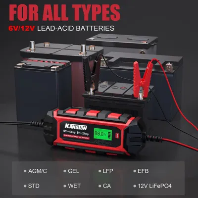 4-AMP Electric Automatic Portable Car Battery Trickle Supersafe Smart Charger Automotive Maintainer 12 Volt Float Charger, Desulfator for Lead-Acid Battery