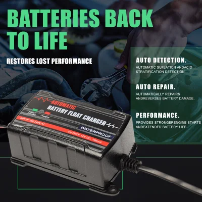 CARSPA &nbsp;New Series 6V 12V 1A 4A 10A &nbsp;Battery Charger For Cars Motorcycle Auto