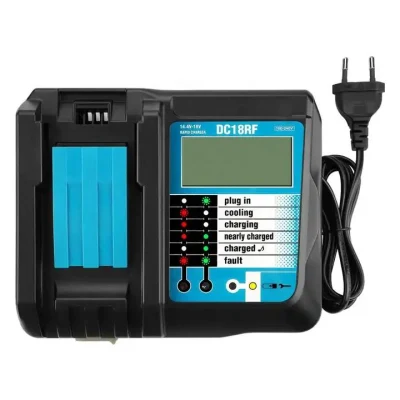 DC18RC Li-ion Battery Charger with LED Screen Suitable for Makita 14.4V-18V Lithium-Ion Battery Bl1830 Bl1840 Bl1850 Bl1815