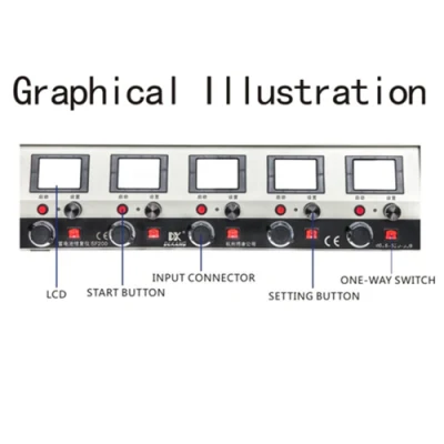 6V 12V 16 V 18V AGM Gel VRLA Lead Acid Rechargeable Battery Auto Cycle Charging Discharging Capacity Measuring Tester 20A Discharge - 10A Charge