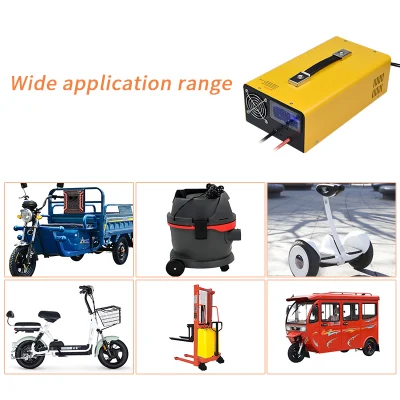 DC Battery Charger Three Element Lithium Battery Fast Charger for Electric Vehicles 12.6V 100A New Upgrade Full of Self Stop