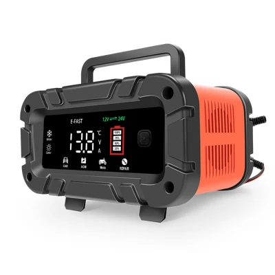 E-Fast Car Truck 12V 10A 24V 5A AGM Deep Cycle Gel Lead Acid Battery Charger with Intelligent Chip for Marine