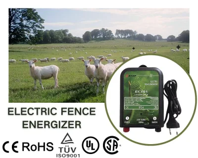Poulty Equipment Electric Fence Charger Powered by 230V 1.0j with Plug AC Energizer CE Rosh