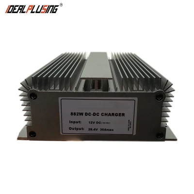 Factory Price Charging 36V Rvs/ Truck / Boat Life-Po4 Battery DC 12V to DC 43.8V 10A DC-DC Battery Charger with Acc Switch