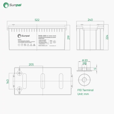 Europe Stock Deep Cycle Sealed Lead Acid Batteries 12V 200ah 100ah 50ah Solar Reachargeable Gel Batteries for Solar System