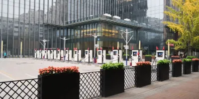 Container EV Charger with Rechargeable Battery