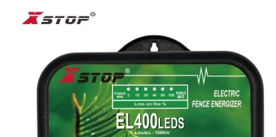 DC12V with LED Indicator Battery Control Energizer Powered 4 Joules Solar Electric Fence Charger for Livestock