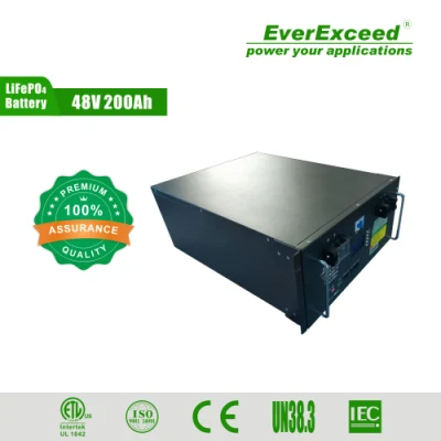 IEC and CE Approved Rechargeable LiFePO4 Lithium Ion 48V 100ah Solar Battery for Solar Energy Systems
