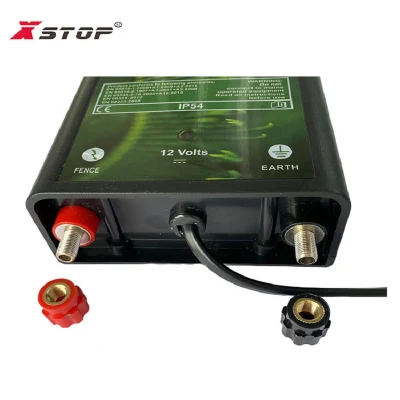 DC12V Battery Electric Fence Energizer Output 0.6 Joule Fencing Charger for Agriculture