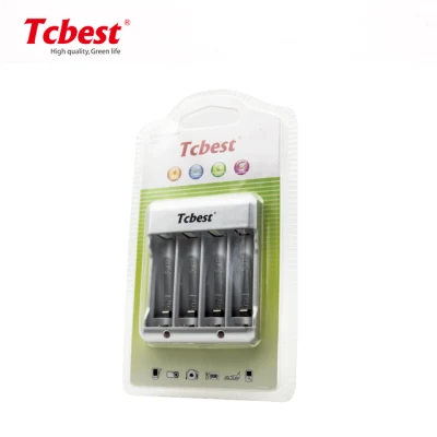 Factory Direct LED Smart AA AAA Ni-MH/Ni-CD Battery Charger for Indoor Use with CE and RoHS