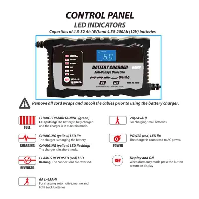 Lithium 12V Discharger LiFePO4 Car 24V with Chargers Li Ion Computerised 36V Golf Cart 3.2V Fast Portable 10A a Battery Charger