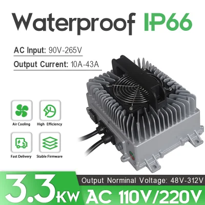 3.3kw 6.6kw Obc High Voltage 360V 400V Battery EV Onboard Charger with Can Bus Protocol