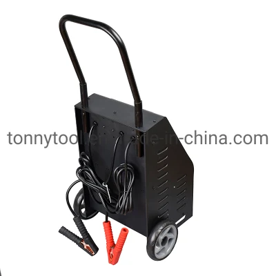 6V/12V 2A/10A/40A Manual Wheel Battery Charger with 100A/200A Engine Starter