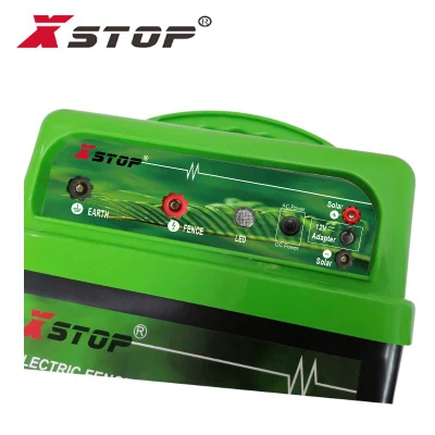 Battery Security Electric Fence Energizer Output 4.0 Joule Solar Fencing Charger for Agriculture