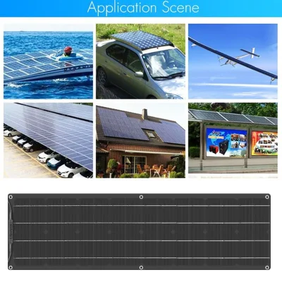 Solarparts 100W 12V Solar Panel Flexible Battery Charger Monocrystalline with PV Connector for RV Boat Cabin Tent Car