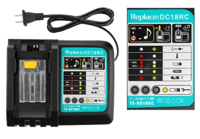 Replacement 14.4V 18V Li-ion 3A Charging Current Power Tool Battery Charger for Makita DC18sf Bl1430 Bl1830 Universal Charger