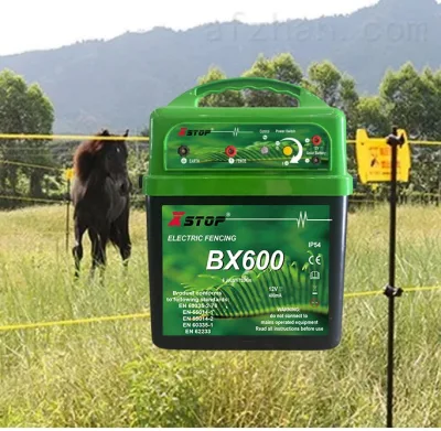 140 Km 6.0 Joules Solar Power Electric Fence Energizer Charger for Poly Wire Tape Posts