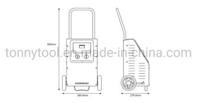 2/10/40/200 AMP Manual Wheeled Battery Charger and Tester