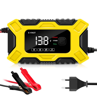 E-Fast Pulse Repair Lead Acid Battery Charger 12V 6A Full Intelligent Automatic Repair Car Battery Charger