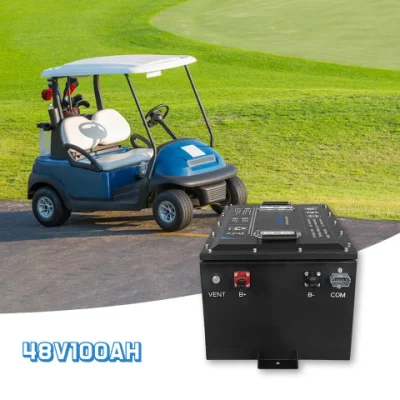  Center Power 48V 150ah Lithium Battery Golf Cart Li Ion Battery Pack 48V 48V Charger Volt for 48 36V 8 LiFePO4 8V Pack 6V Club Car 12V 24ah Lithium Golf Cart