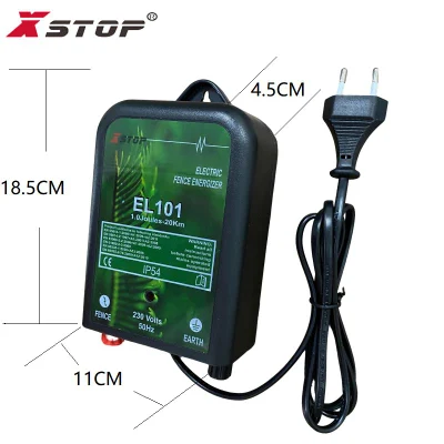 Poulty Equipment Electric Fence Charger Powered by 230V 1.0j with Plug AC Energizer CE Rosh