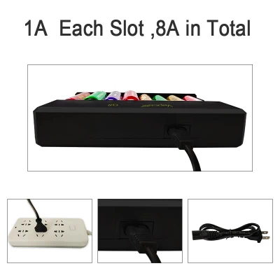 New Release Vapcell Q8 Charger Slots Charger for 8*18650 8*21700 3.7V Li-ion Batteries
