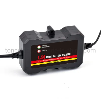 12volt 1.5A Portable Fully Automatic Marine on-Board Car Battery Charger Maintainer IP68 Waterproof