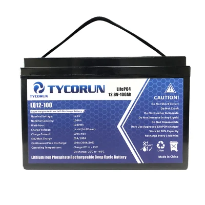  Tycorun Deep Cycle Solar Lithium Battery Pack 12V 24V 36V 20ah 36ah 50ah 100ah 120ah 150ah 200ah 300ah 400ah LiFePO4 Lithium Ion Battery for RV Golf Cart