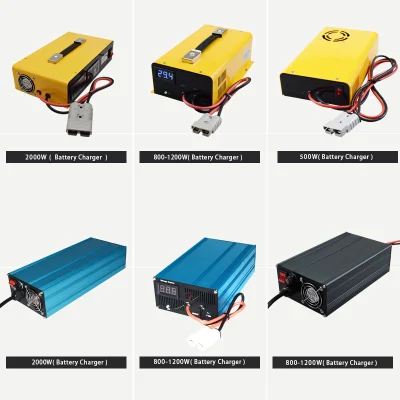 DC Battery Charger Lithium Iron Phosphate Battery Anderson Plug Quick Charger Adjustable Voltage 73V 24A