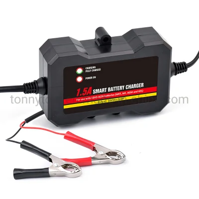 12volt 1.5A Portable Fully Automatic Marine on-Board Car Battery Charger Maintainer IP68 Waterproof