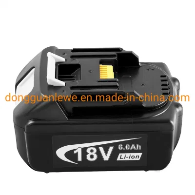 Wholesale Manufacturer 18V 6000mAh Bl1860 Replacement Power Tools Rechargeable Lithium Battery for Makita Electric Tool