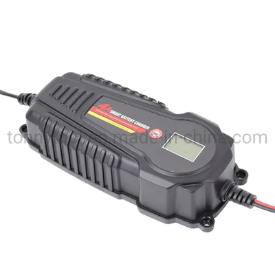 Automotive Battery Charger and Maintainer 12V 6A / 4A Smart Battery Charger for Car, Motorcycle, Charger for Lithium, Lead-Acid, LiFePO4 Battery