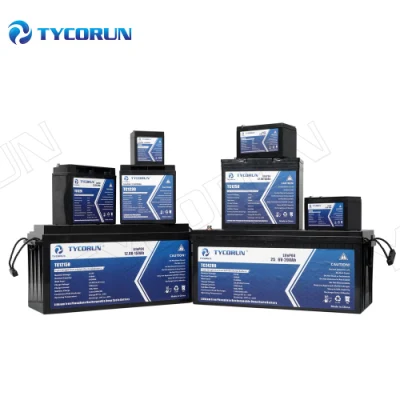 Tycorun Deep Cycle Solar Lithium Battery Pack 12V 24V 36V 20ah 36ah 50ah 100ah 120ah 150ah 200ah 300ah 400ah LiFePO4 Lithium Ion Battery for RV Golf Cart