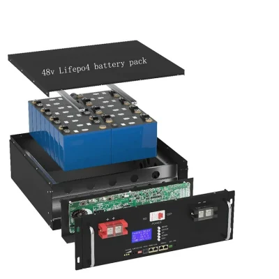 Rechargeable Lithium Battery Pack 51.2V 48V 100ah 150ah 200ah 300ah Li-ion/ Lithium Ion LiFePO4 Rack Battery for UPS Home Solar Energy Storage System Powerwall