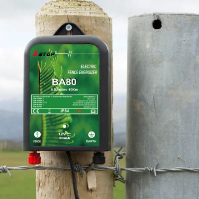 DC12V Battery Electric Fence Energizer Output 0.6 Joule Fencing Charger for Agriculture