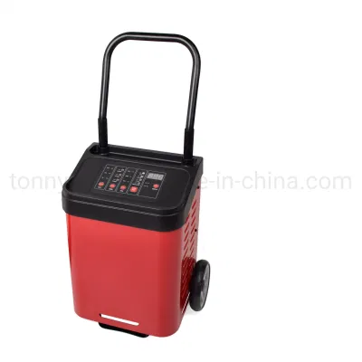 Tonny 12V/40A, 24V/20A Wheeled Automatic Car Battery Charger with 200 AMPS Engine Starting Power