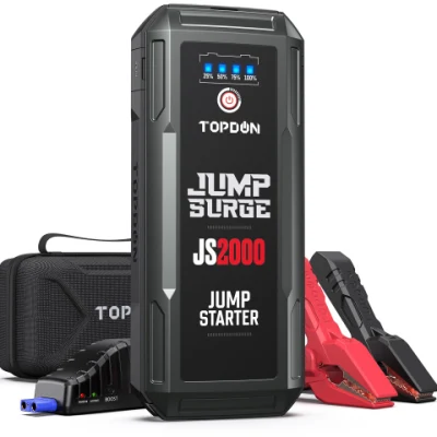 Topdon Js2000 Supercap 2 12/24 Hummer N Wise Anker Roav Rechargeable High Quality Halo Bolt Portable 6, 000 AMP Car Battery Pack 3000W Jump Starter