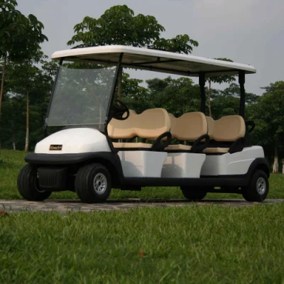 Electric Club Car Golf Cart for Sale Cheap 4 Seats Max Charger Smart Motor Cylinder Battery Controller Wheel Hydraulic Shock Kms