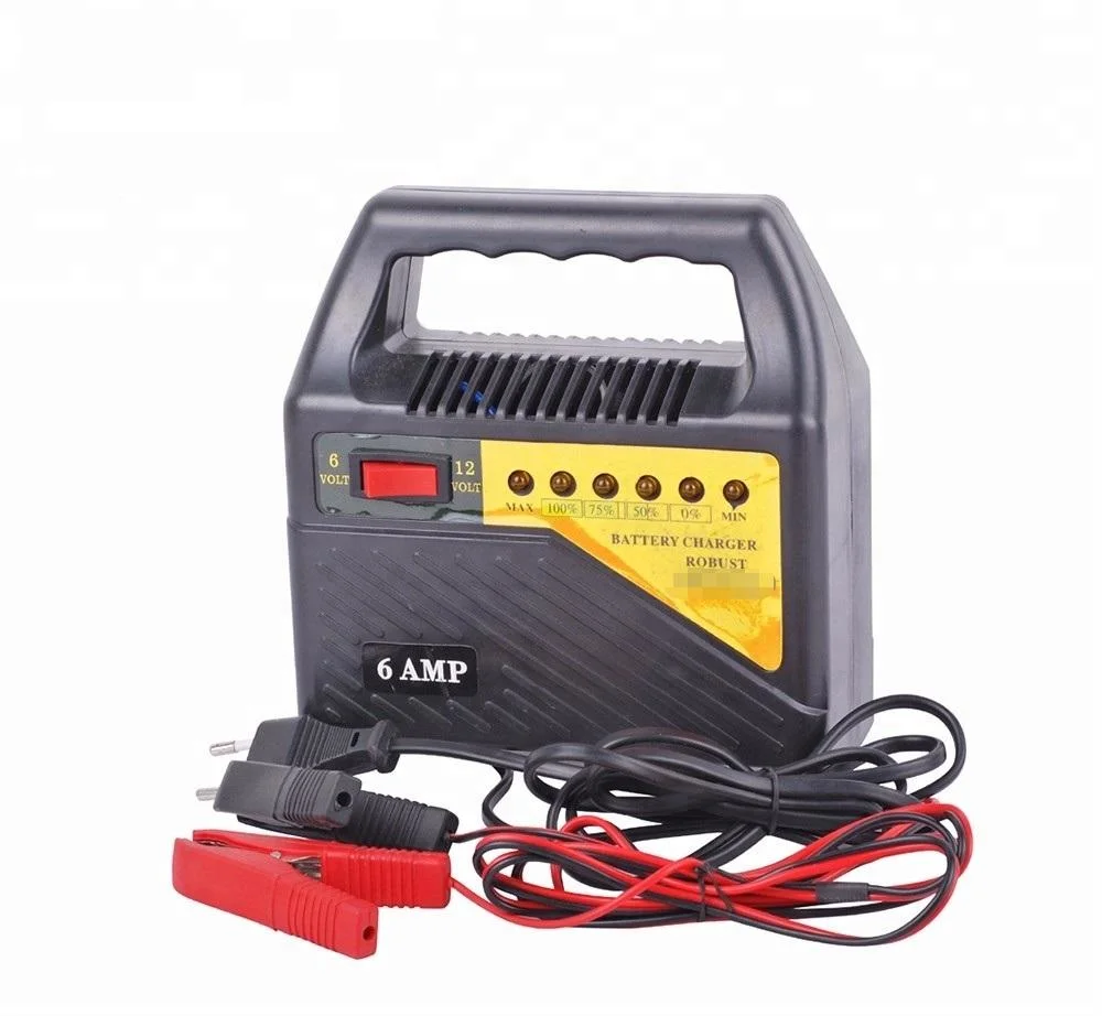 Popular Auto Charger Lead-Acid Battery Charger 6/12V 4/6/8A Car Battery Charger