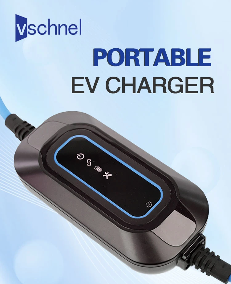 SAE J1772 Charger with NEMA 6-20 Plug Level 2 EV Charger From 16 AMP Portable Electric Vehicle Charger 5m Cable