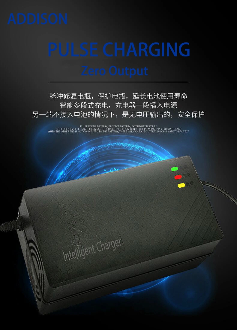 Addison 54.6V 3A Lithium Battery Charger Universal for 13s 48V 3A Wheels Electric Scooter Li-ion Battery Charger