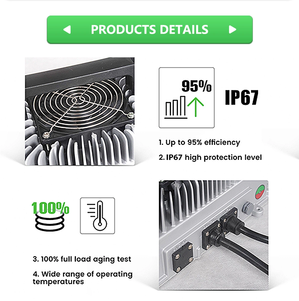 3.3kw 6.6kw Obc High Voltage 360V 400V Battery EV Onboard Charger with Can Bus Protocol