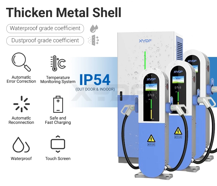 Xydf Double Gun CE Approved 360kw DC EV Multiple Standard Charger with CCS1 CCS2 Chademo EV Charge Station