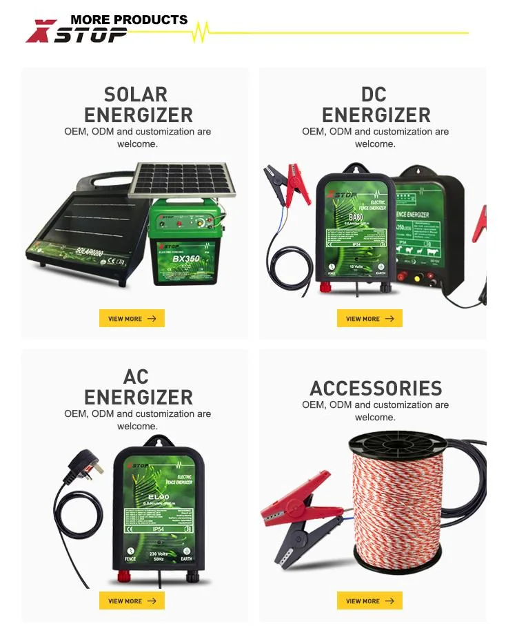 Solar Electric Fence Energizer Charger, High Voltage Pulse Controller, Shepherd, New Solar Electric Fence Energizer Charger