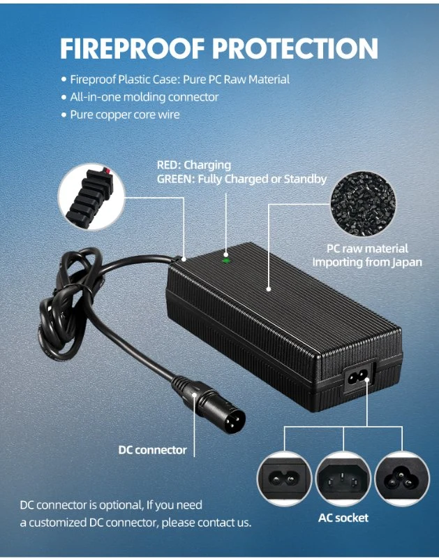 Solar System Forklift 18650 21.6V E-Bike Chargers 6s Lithium Li-ion Batteries Class II 15A 25.2V Iron Polymer Battery Charger