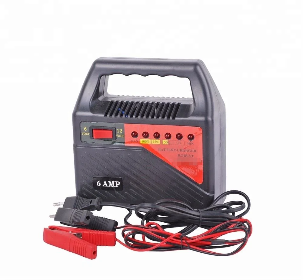 Popular Auto Charger Lead-Acid Battery Charger 6/12V 4/6/8A Car Battery Charger