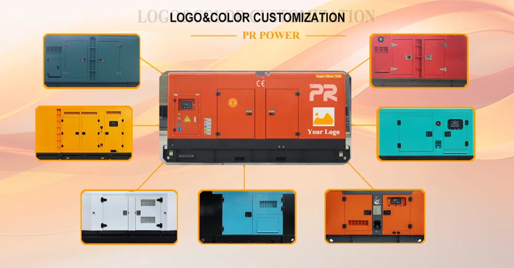 48kw/60kVA Diesel Generators 4-Cylinder Open Frame Silent Type Auto Remote Start 1500rpm Speed 400V 110V Rated Available Trailer